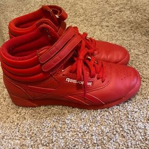 Reebok classic hi top sneakers